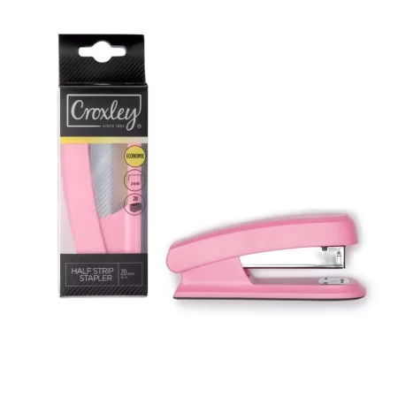 Croxley Stapler Half  Strip Economy Pink
