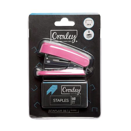 Croxley Stapler Mini Pink