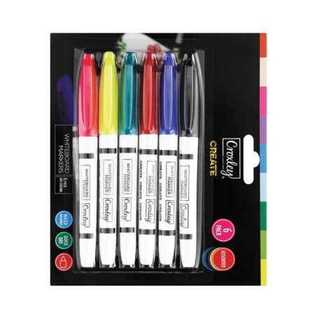 Croxley White Board Marker Assorted Pack Of 6