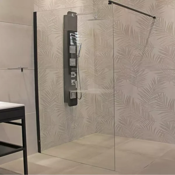 Crystaltech Shower Screen - Wall Mount - 2000 X 1000mm - For Bath Ct7106Ch