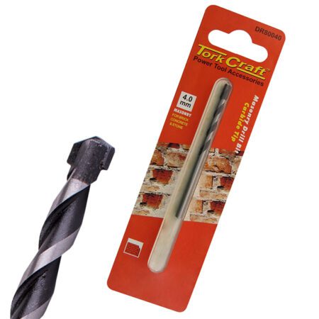 Tork Craft Drill Bit Masonry/Concrete  4.0mm - 1 Qty - Carded