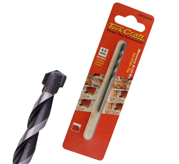 Tork Craft Drill Bit Masonry/Concrete  4.0mm - 1 Qty - Carded