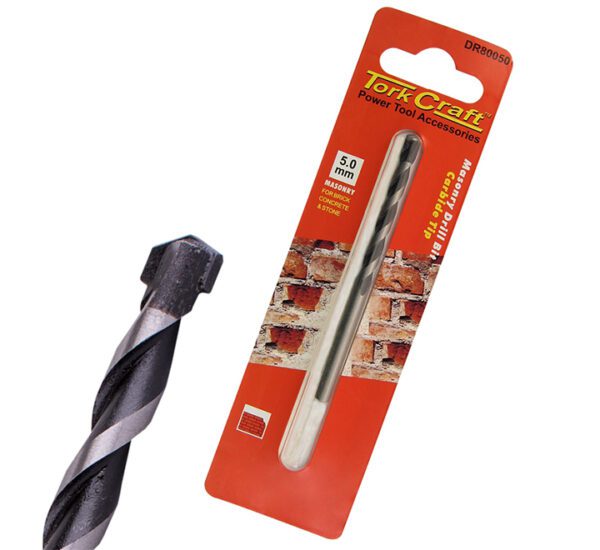 Tork Craft Drill Bit Masonry/Concrete  5.0mm - 1 Qty - Carded