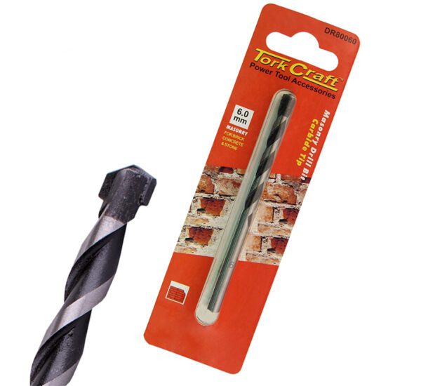 Tork Craft Drill Bit Masonry/Concrete  6.0mm - 1 Qty - Carded