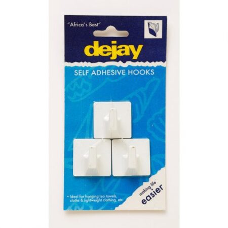 Deejay Self Adhesive Multi-Purpose Hook 3 Pieces