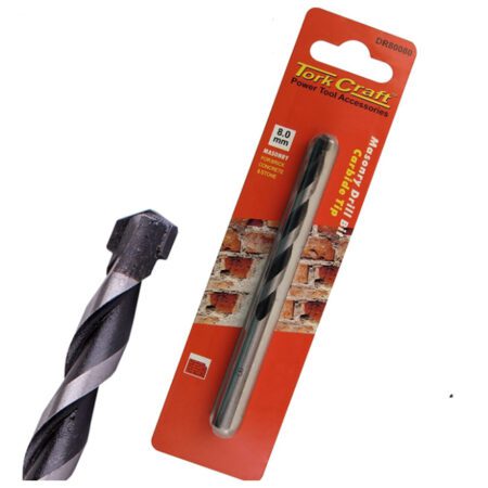 Tork Craft Drill Bit Masonry/Concrete  8.0mm - 1 Qty - Carded