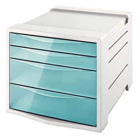 Esselte Paper  Drawer Cabinet  - Blue / Transparent