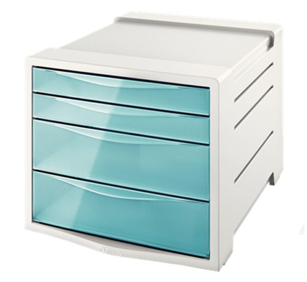 Esselte Paper  Drawer Cabinet  - Blue / Transparent