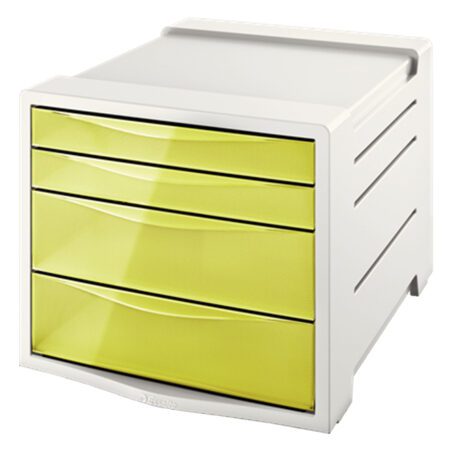 Esselte Paper Drawer Cabinet  - Yellow / Transparent