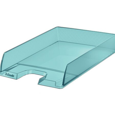 Esselte Letter Tray Colourice Blue Transparent Finish