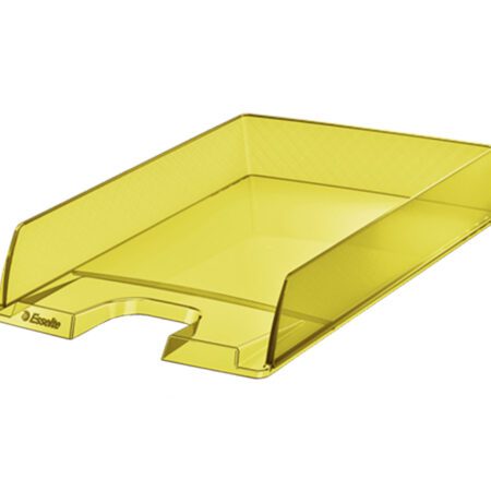 Esselte Letter Tray Colourice Yellow Transparent Finish
