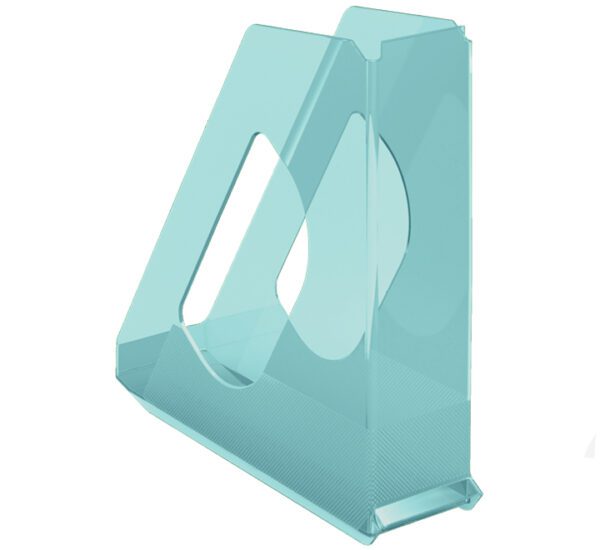 Esselte Magazine File Coulourice Blue Transparent