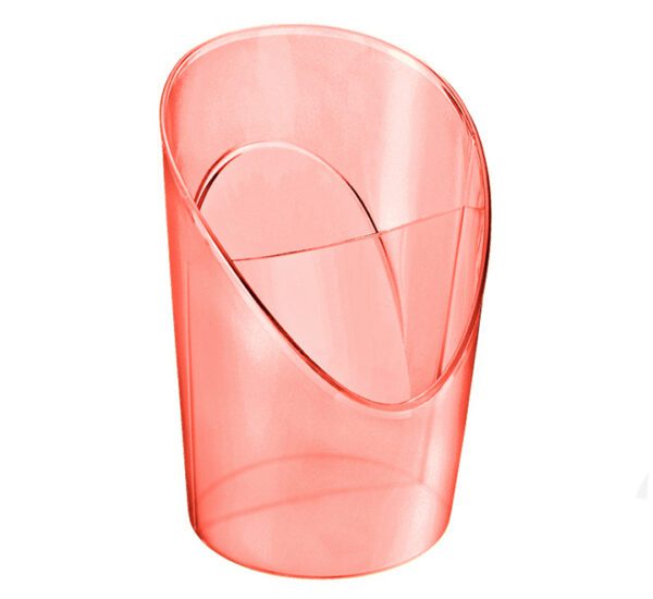 Esselte Pencil Pot Colourice Apricot Transparent Finish 2