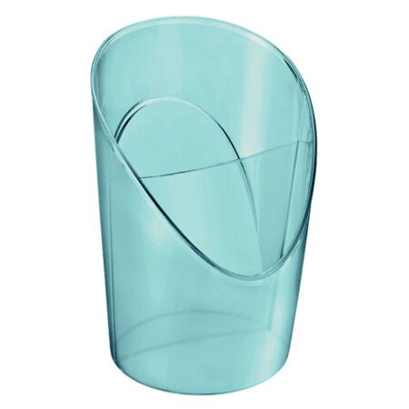 Esselte Pencil Pot Colourice Blue Transparent Finish 2