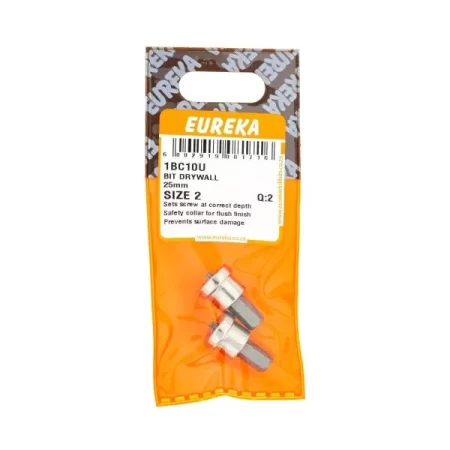 Eureka Bit Drywall 25mm Size 2 - 2 Qty