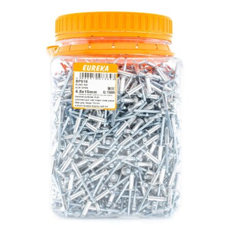 Eureka Blind Rivets - Alluminium Open - 4.8 x 15mm - 1500 Qty