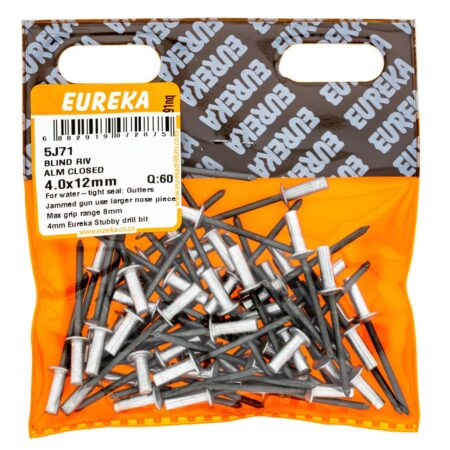 Eureka Blind Rivets Alm Closed 4.0X12mm - 60 Qty
