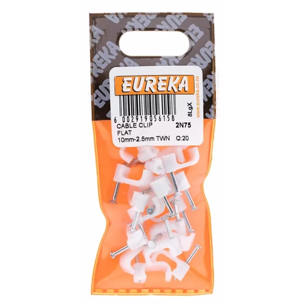 Eureka Cable Clip Flat 10mm-2.5mm Twnq:20