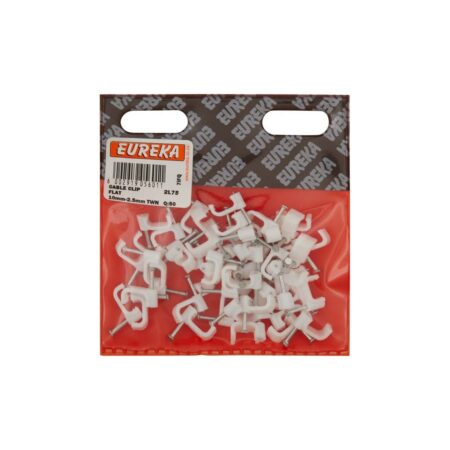 Eureka Cable Clip Flat 10mm-2.5mm Twnq:50