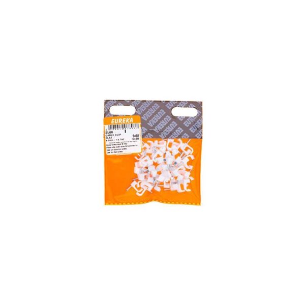 Eureka Cable Clip Flat 9.0mm-1.5 T&E- 50 Qty