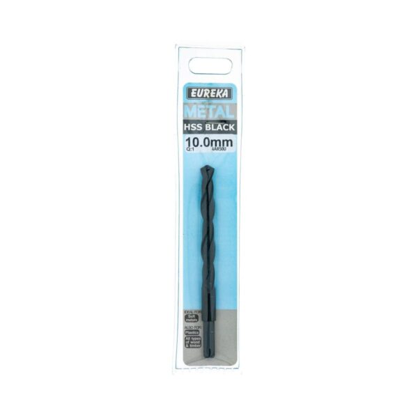 Eureka  Drill Bit  High Speed Steel Black 10.0mm  - 1 Qty