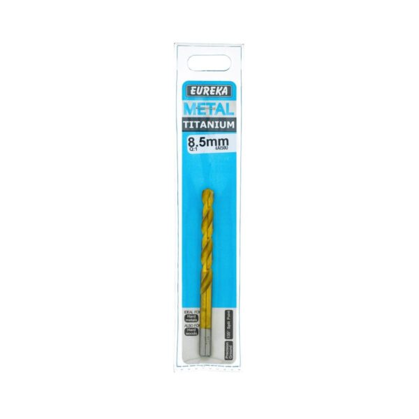 Eureka Drill Bit  High Speed Steel Titan Gold 8.5mm  - 1 Qty