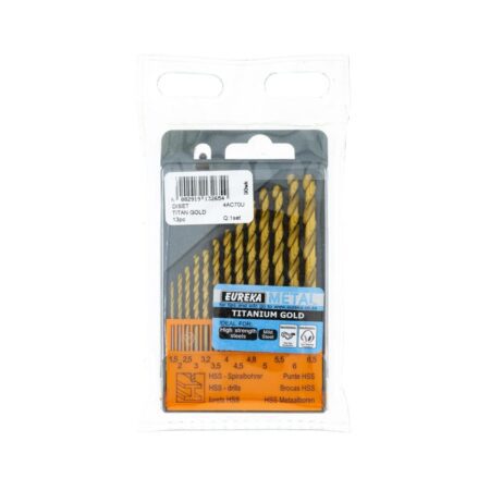 Eureka Drill Set Titan Gold 13 Piece - 1 Set