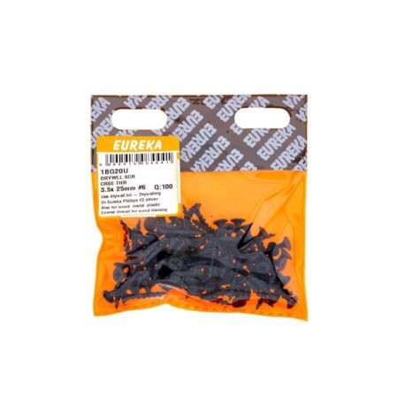 Eureka Drywll Screw -  Coarse Thread -  3.5  x  25mm #6- 100 Qty