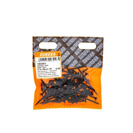 Eureka Drywll Screw -  Coarse Thread -  3.5  x  30mm #6- 30 Qty
