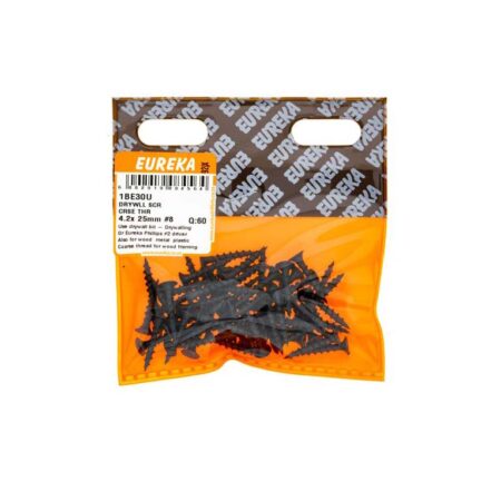 Eureka Drywll Screw -  Coarse Thread -  4.2  x  25mm #8- 60 Qty