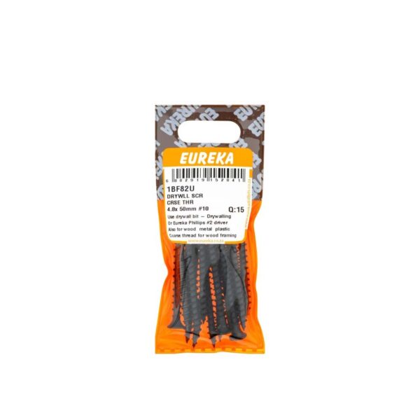 Eureka Drywll Screw -  Coarse Thread -  4.8  x  50mm #10 - 15 Qty