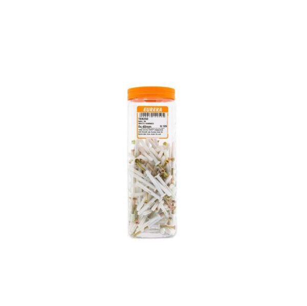 Eureka Nail In White Rimmed - 5 x 45mm  - 120 Qty