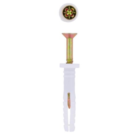 Eureka Nail In White Rimmed - 6 x 35mm  - 6 Qty