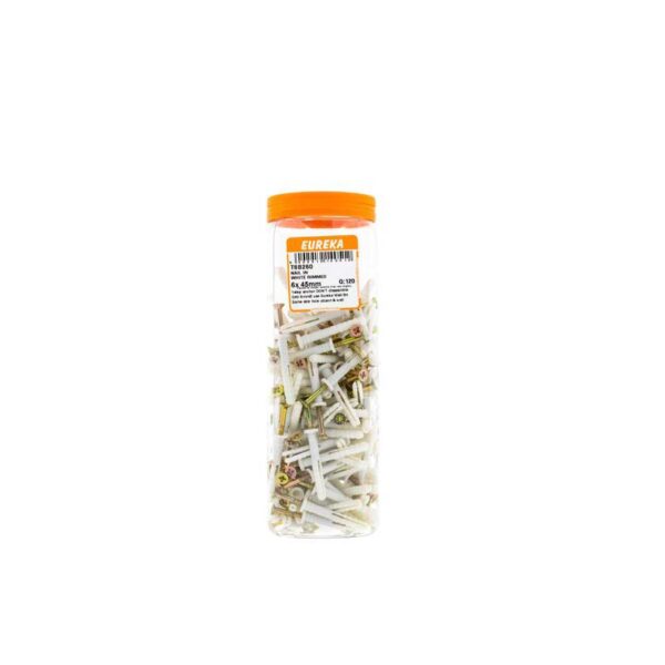 Eureka Nail In White Rimmed - 6 x 45mm  - 120 Qty