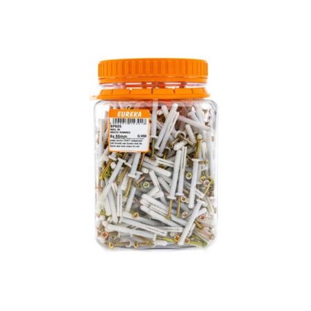 Eureka Nail In White Rimmed - 6 x 55mm  - 450 Qty
