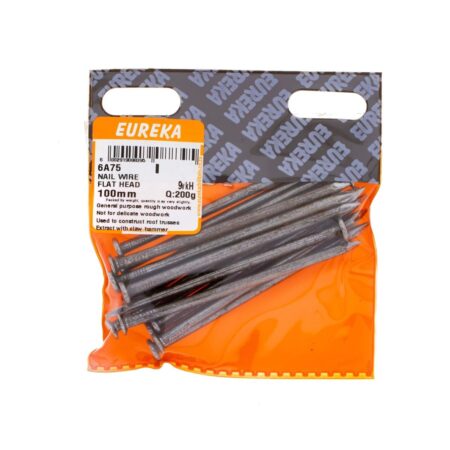 Eureka Nail Wire - Flat Head - 100mm -  200gms