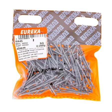 Eureka Nail Wire - Flat Head - 40mm -  200gms