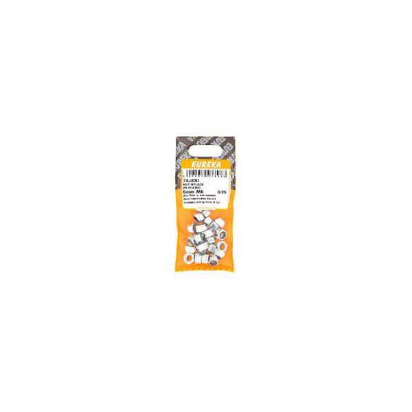 Eureka Nut Nylock - Zinc Plated - 6mm -6- 2 Qty5