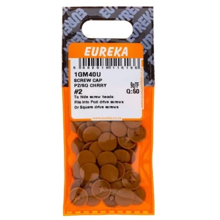 Eureka Screwew Cap - Pozi Sqaure - Cherry #2 - 50 Qty