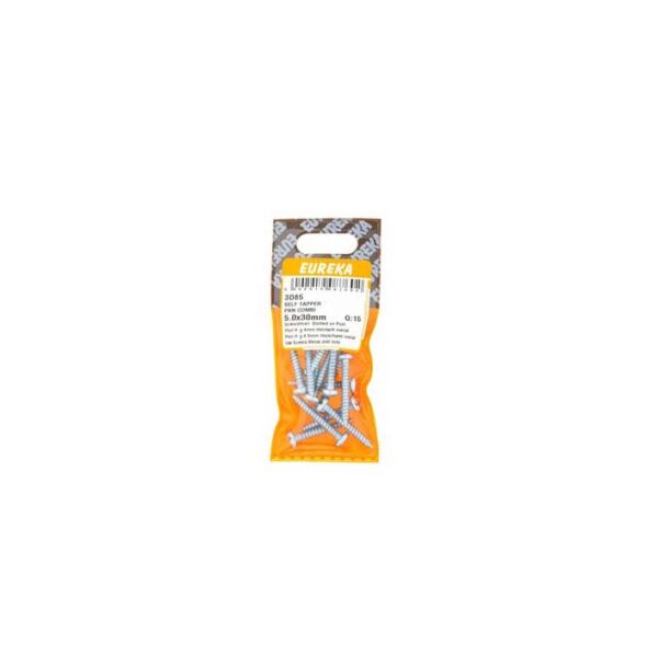 Eureka Self Tapper Pan Combination - 5.0 x 30mm  - 15 Qty