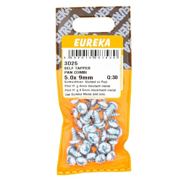 Eureka Self Tapper Pan Combination - 5.0 x 9mm  - 30 Qty