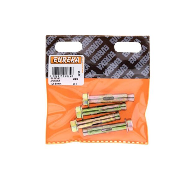 Eureka Sleeve Anchor - 10 x 50mm - 4 Qty