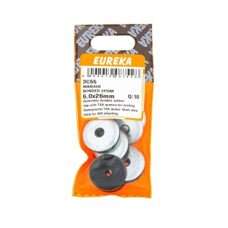Eureka Washer Bonded - Epdm - 6.0 x 26mm - 10 Qty