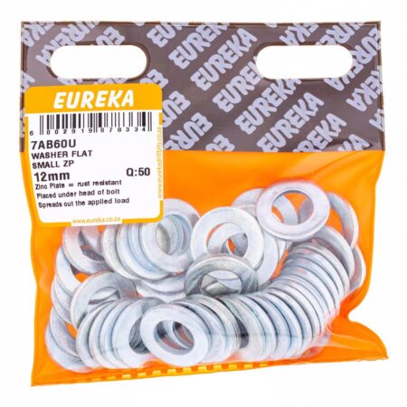 Eureka Washer - Flat Small - Zinc  Plated - 12mm - 50 Qty