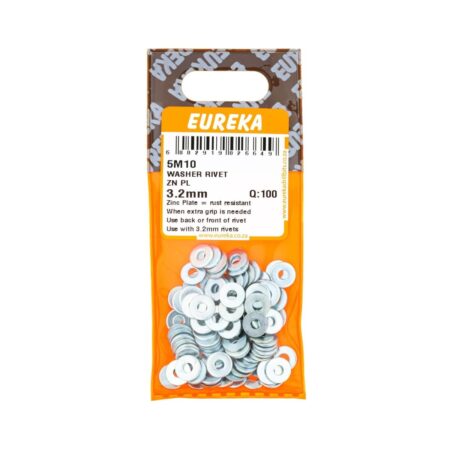 Eureka Washer - Rivet - Zinc Plated - 3.2mm - 100 Qty