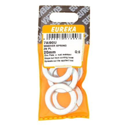 Eureka Washer Spring - Zinc Plated - 20mm - 5 Qty