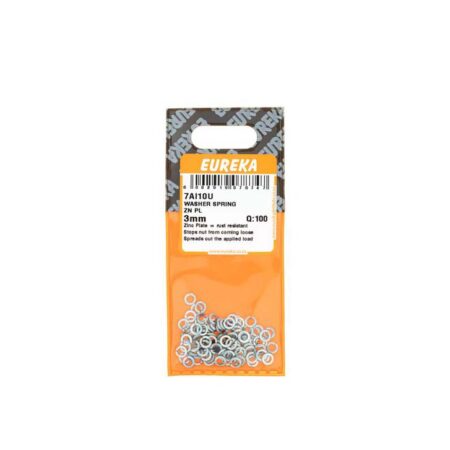 Eureka Washer Spring - Zinc Plated - 3mm - 100 Qty