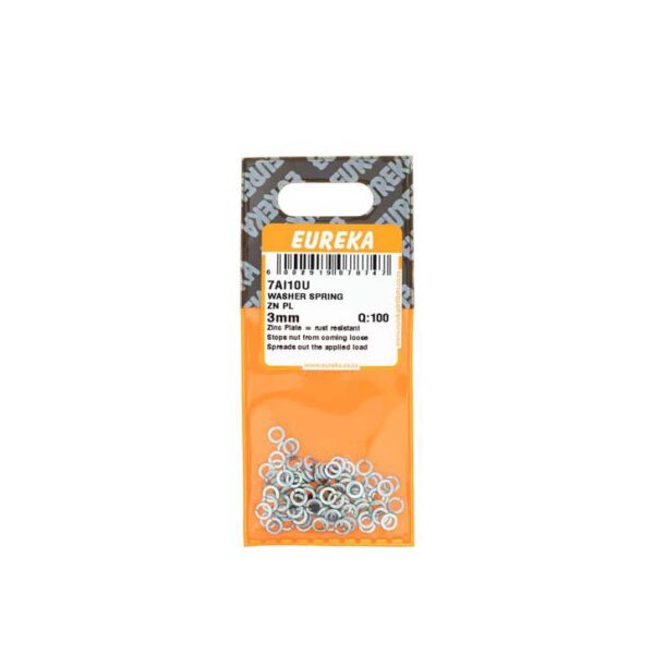 Eureka Washer Spring - Zinc Plated - 3mm - 100 Qty