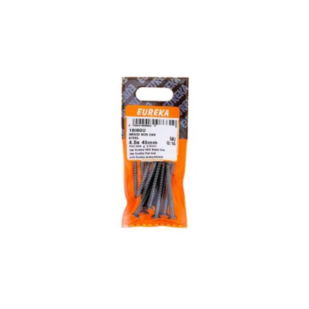 Eureka Wood  Screw  - Countersunk - Steel - 4.5 x 45mm - 16 Qty