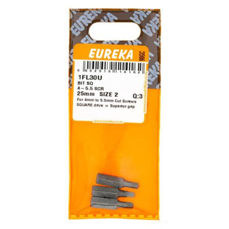 Eurekaa Bit Square 4-5.5 Screw 25mm Size 2- 3 Qty